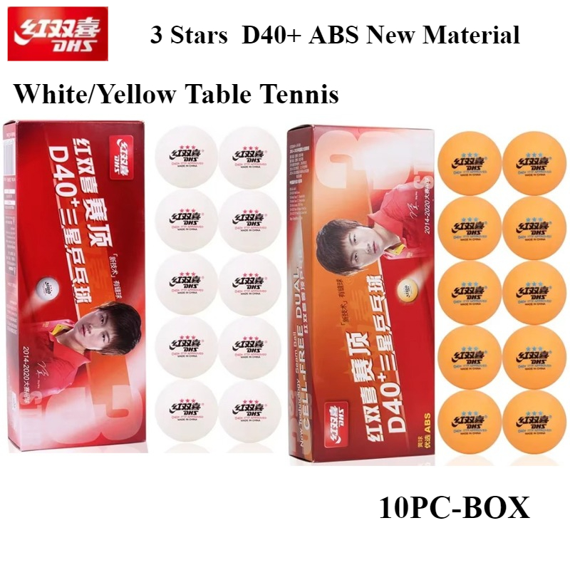 Table Tennis Olympics - 10 unid/caja 3 estrellas DHS pelotas