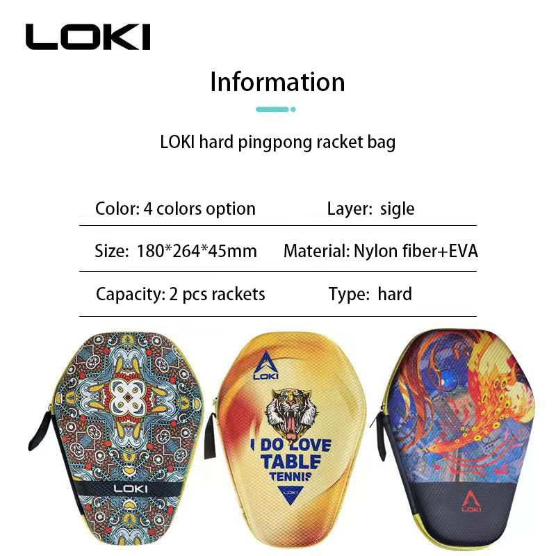 LOKI-Bolsa de raqueta de tenis - Table Tennis Loki reseña y precio